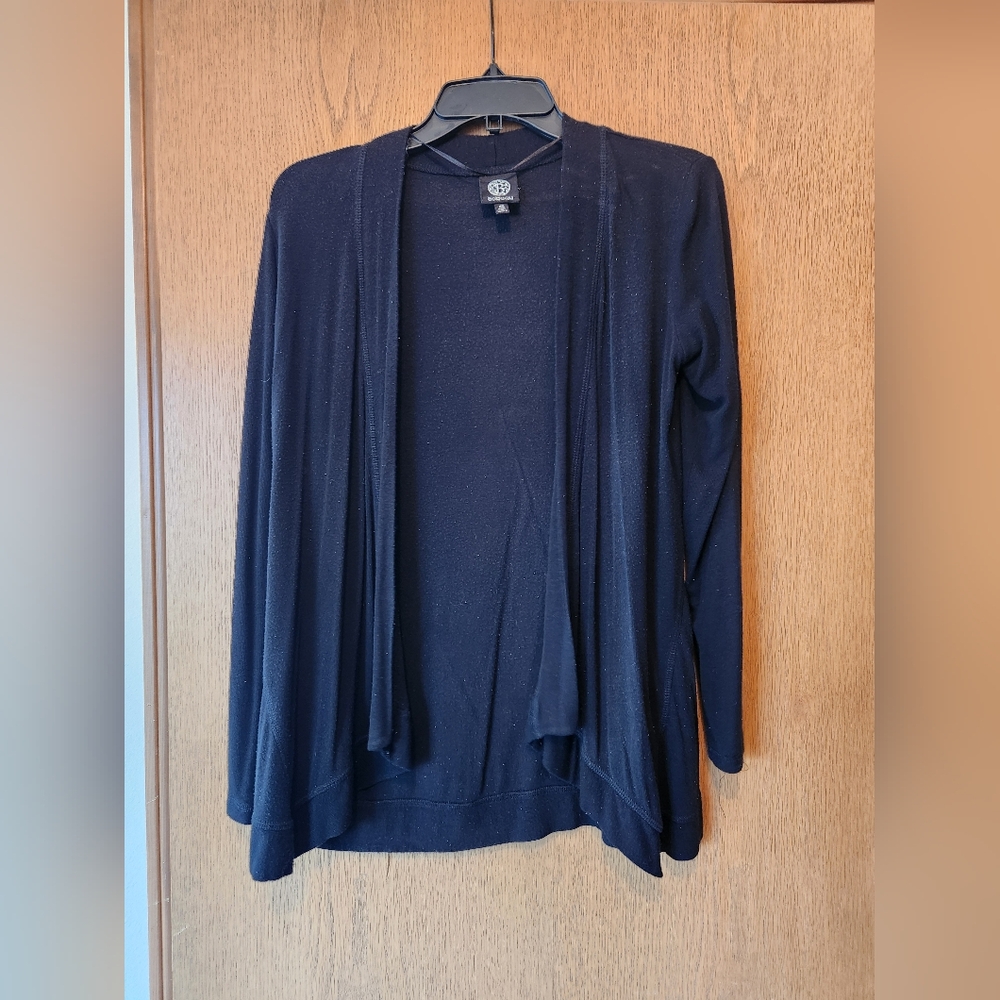 Bobeau open front black cardigan size xs
